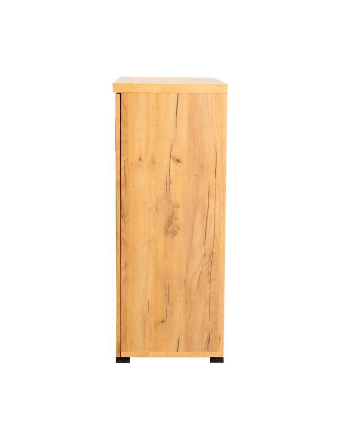 Bristol - 6-Shelf Engineered Wood Shoe Cabinet - Golden Oak