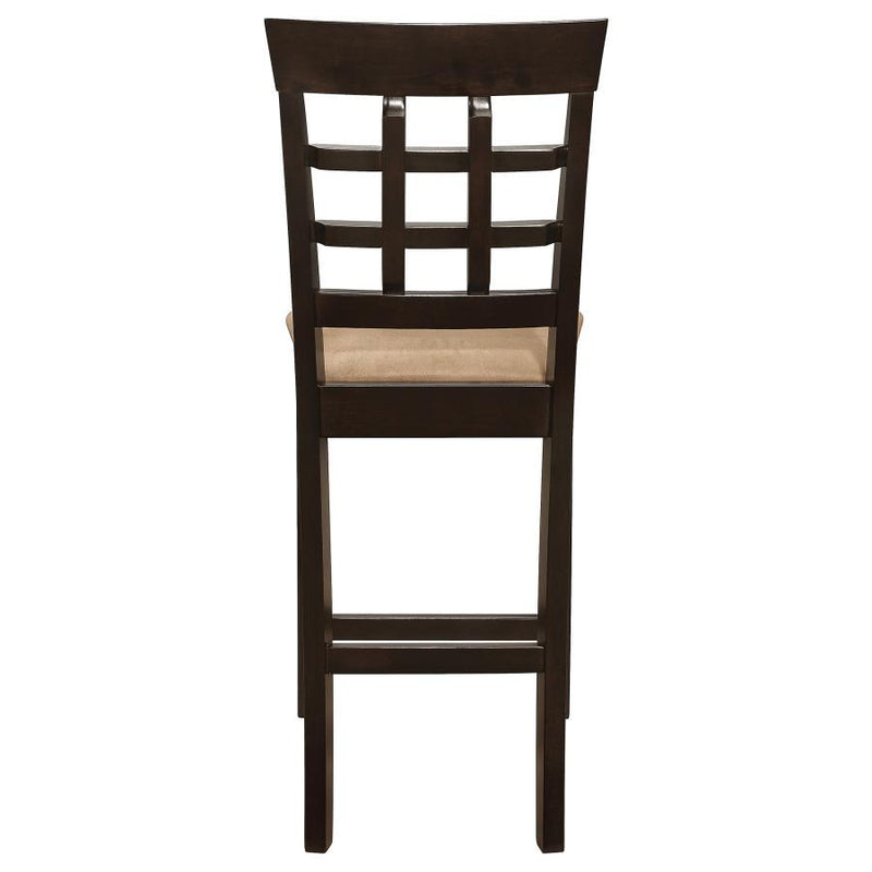 Gabriel - Lattice Back Counter Chair (Set of 2) - Cappuccino - Atlantic Fine Furniture Inc