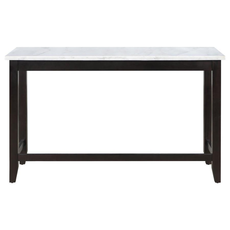 Toby - Marble Counter Dining Table - Rustic Espresso