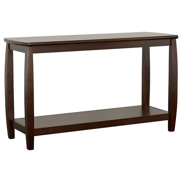 Dixon - Wood Entryway Console Table With Shelf - Cappuccino