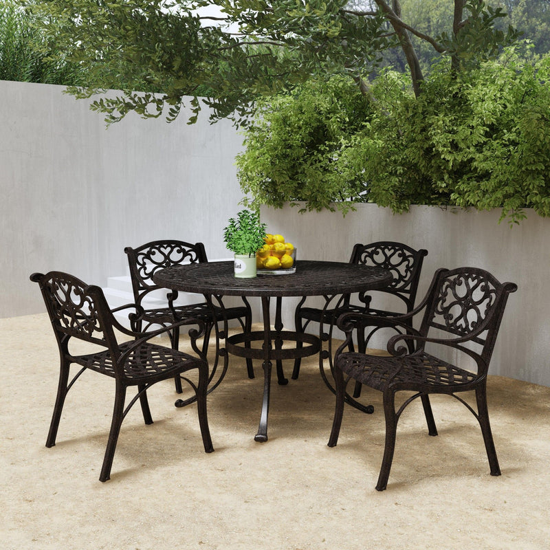 Sanibel - 48" Metal Outdoor Dining Set