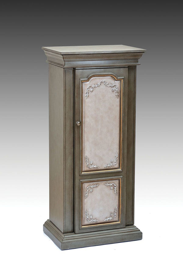 Riker - Jewelry Armoire - Antique Gray & Antique Beige - Atlantic Fine Furniture Inc