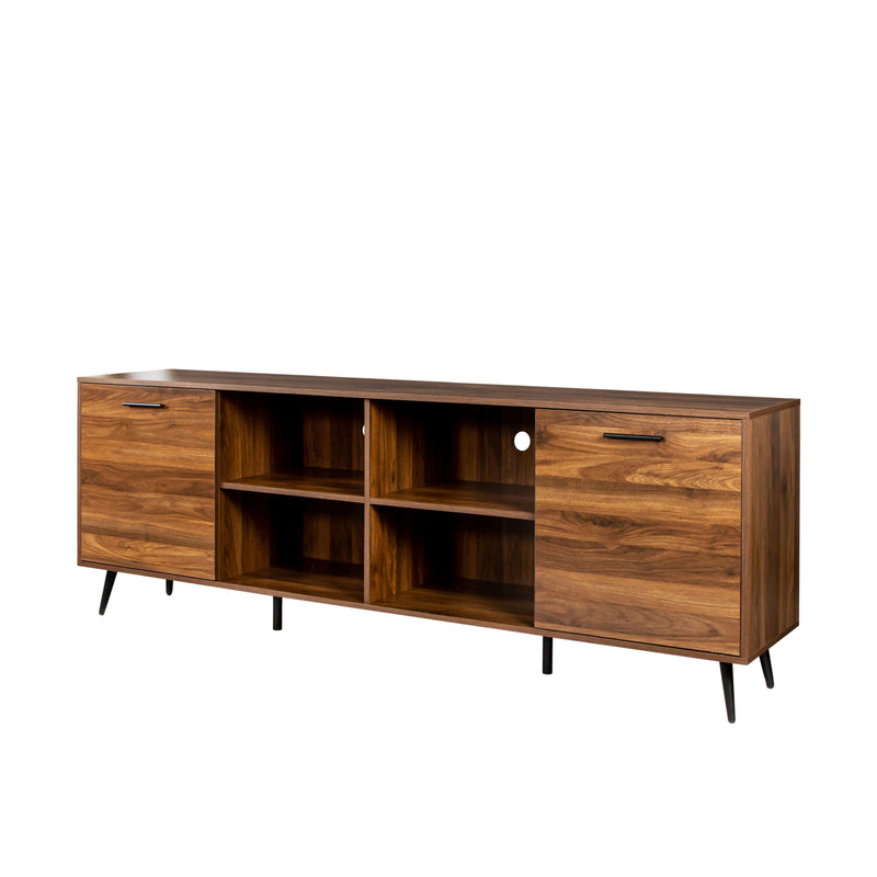 TV Stand Mid-Century Wood Modern Entertainment Center Adjustable Storage Cabinet TV Console for Living Room