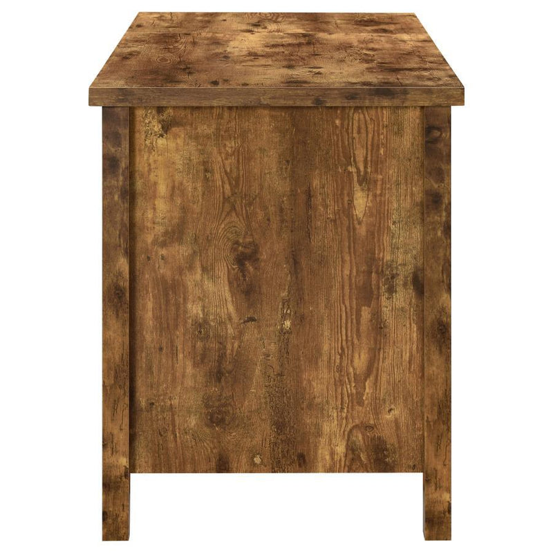 Delwin - 2-Drawer Lift Top Computer Desk - Rustic Nutmeg