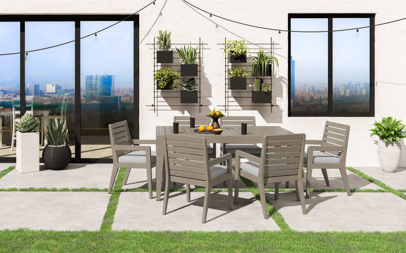 Sustain - Outdoor Dining Table, Armchairs Set