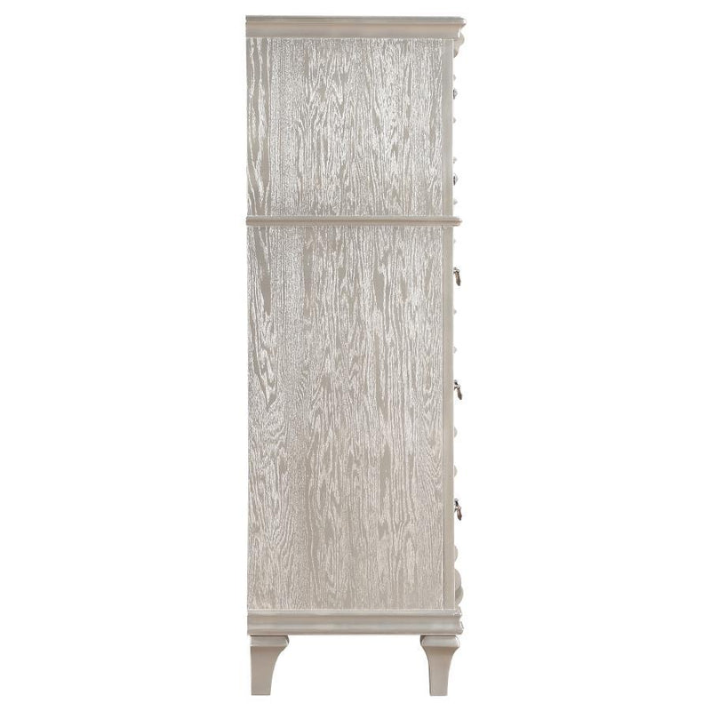 Evangeline - 6-Drawer Bedroom Chest - Silver Oak