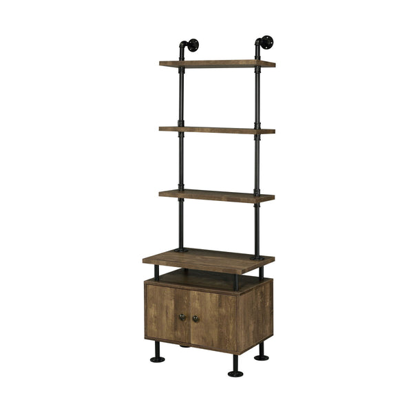 Ensata II - Side Pier - Rustic Oak & Black Finish