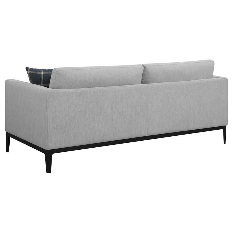 Apperson - Upholstered Track Arm Sofa - Light Gray