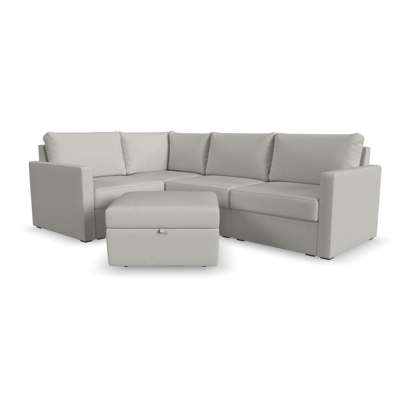 Flex - Sectional with Standard Arm and Storage Ottoman