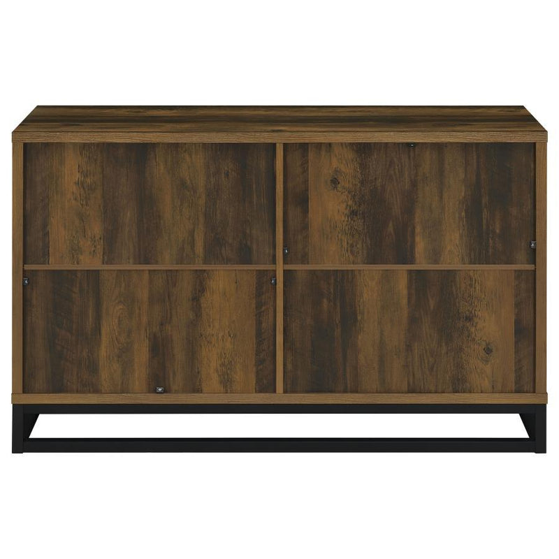 Ryatt - 4 Door Engineered Wood Accent Cabinet - Dark Pine